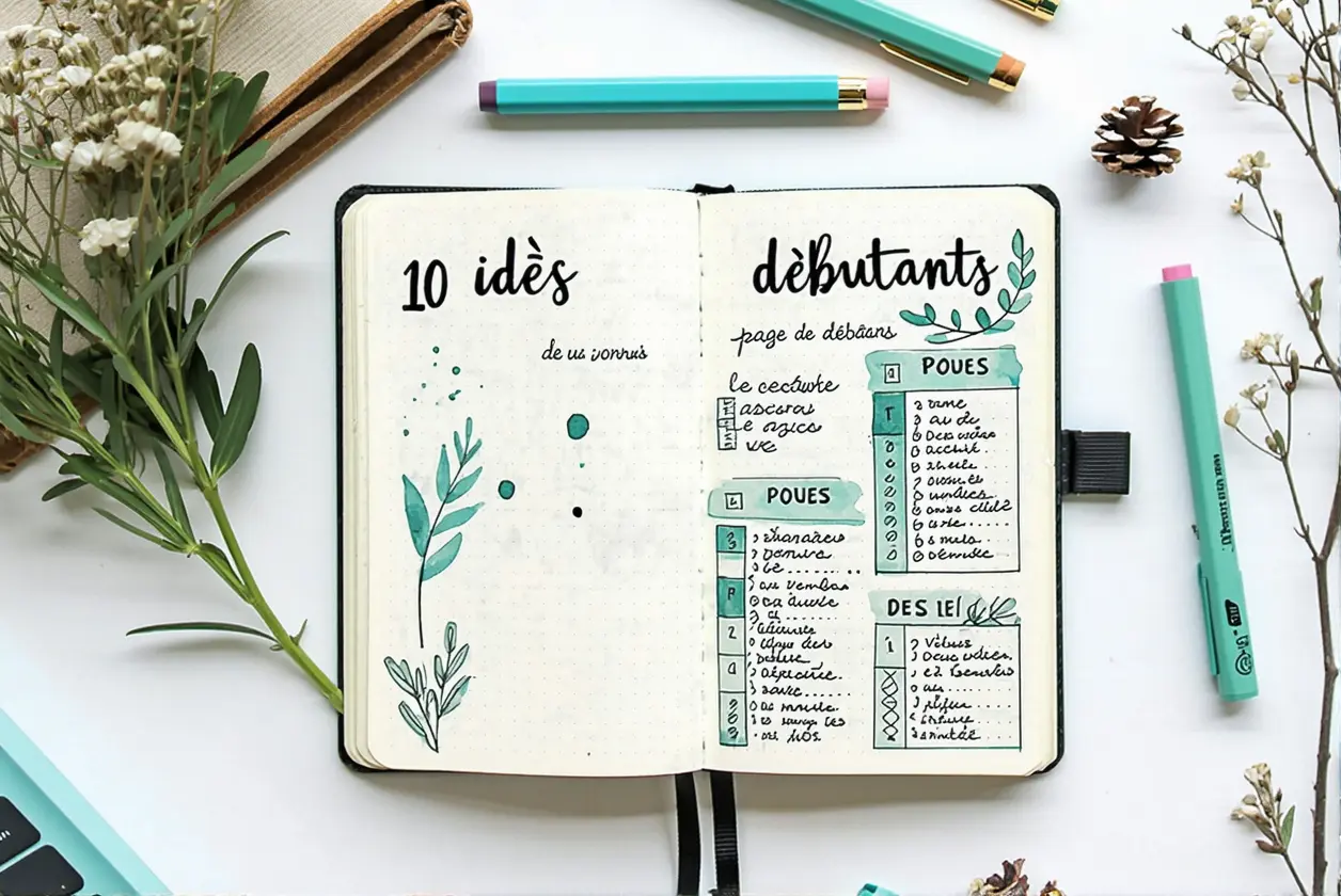 10 idées de pages de bullet journal pour débutants