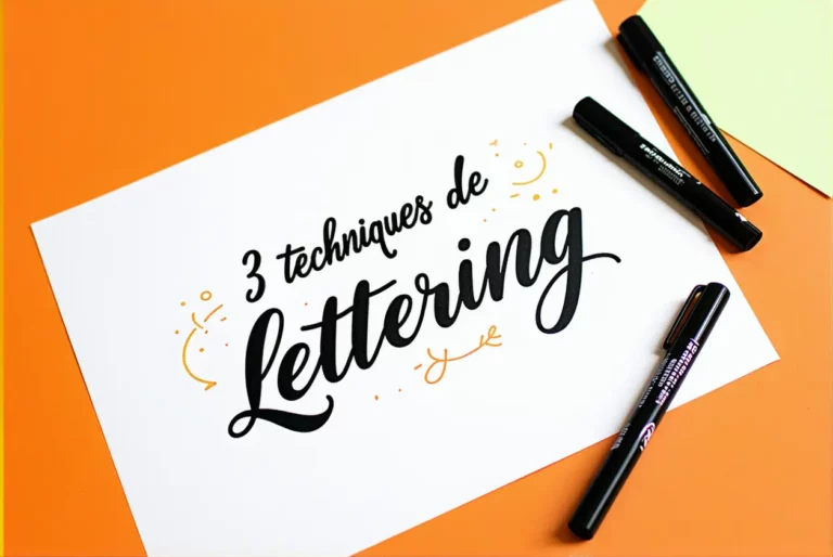 3 techniques de lettering faciles à apprendre