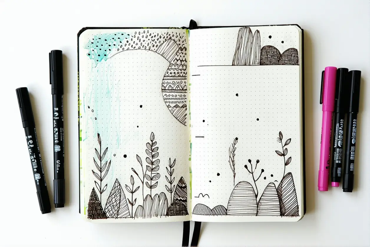 5 idées de doodles pour agrémenter un bullet journal