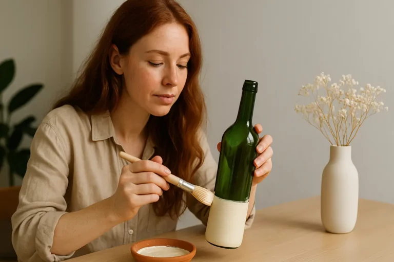 Fabriquer un vase avec une bouteille recyclée, le tuto parfait pour créatif débutant