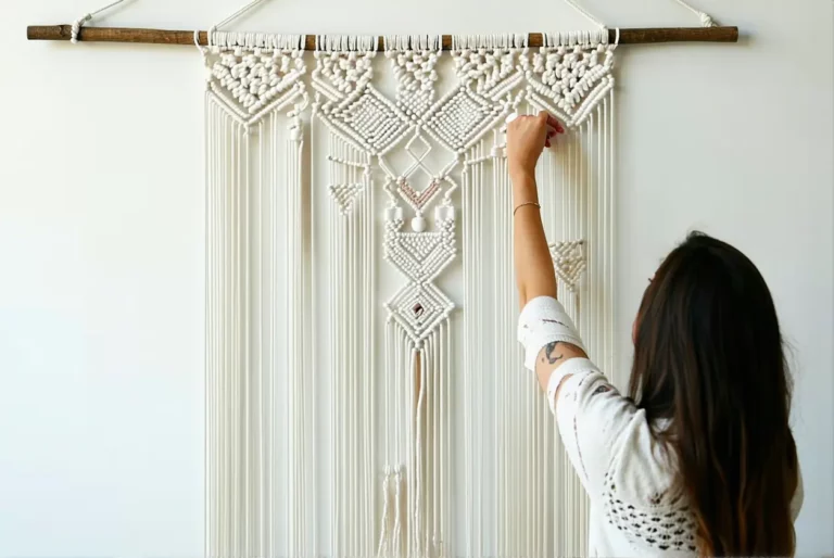 Comment réaliser un macramé mural débutant