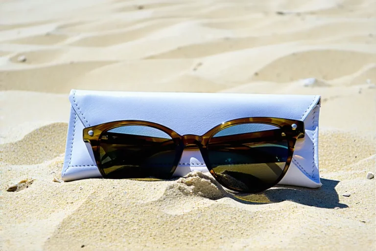 Coudre une pochette à lunettes doublée pour la plage, tuto spécial débutante en couture