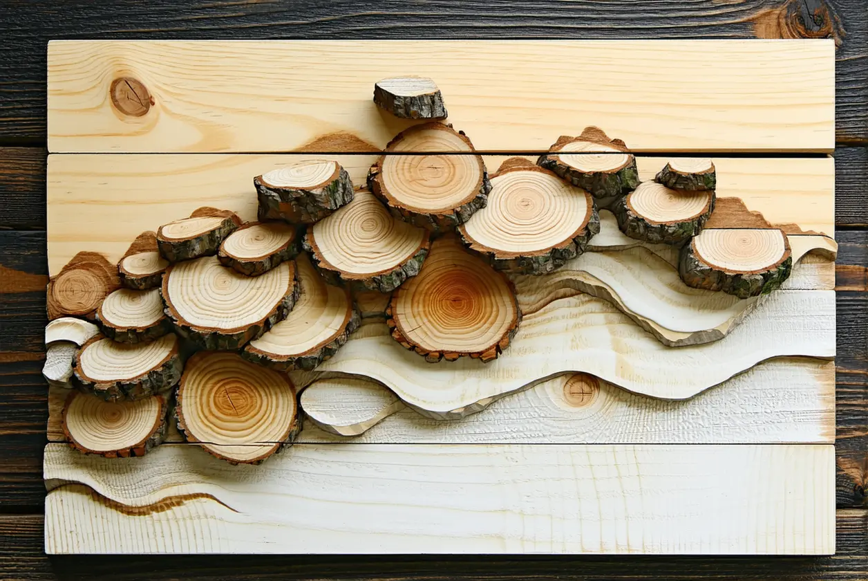 Créer un tableau déco avec chutes de bois