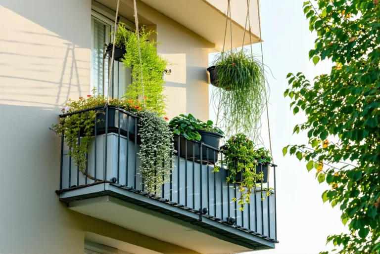 Décorer son balcon avec des plantes suspendues