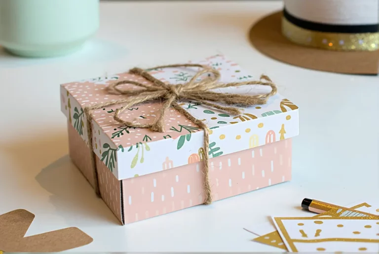 DIY : boîte à souvenirs en papier cartonné