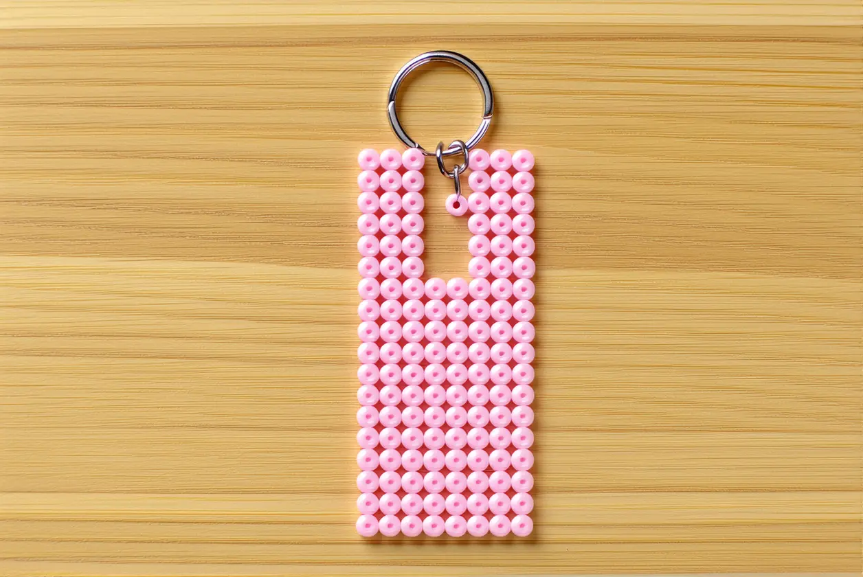 DIY : porte-clef en plastique fondu (perles Hama)
