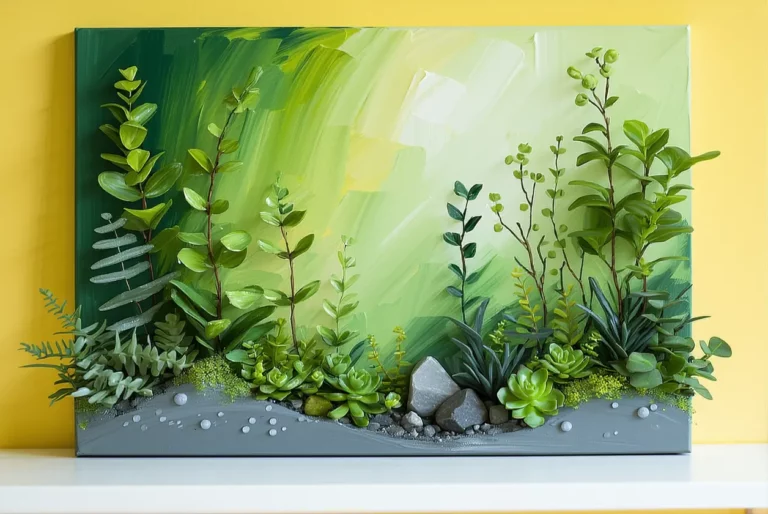 DIY : tableau végétal avec mousse stabilisée