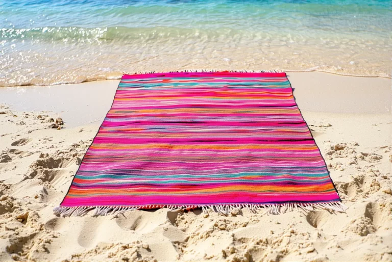 Fabriquer un tapis de plage pliable avec poignée cousue