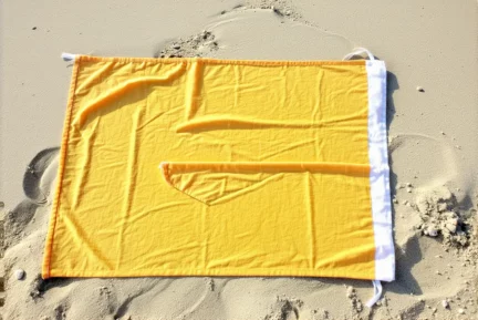 Fabriquer une serviette de plage avec poche intégrée