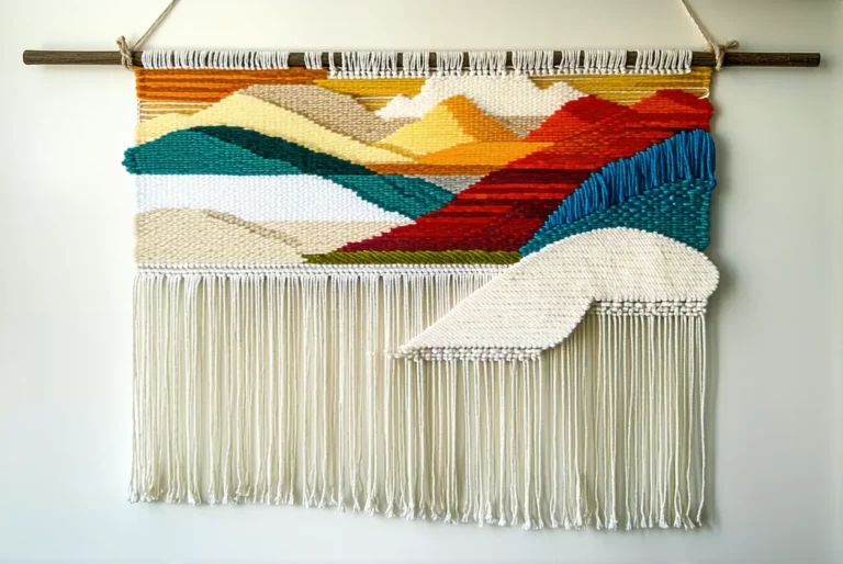 Le tuto tissage mural facile pour débutants