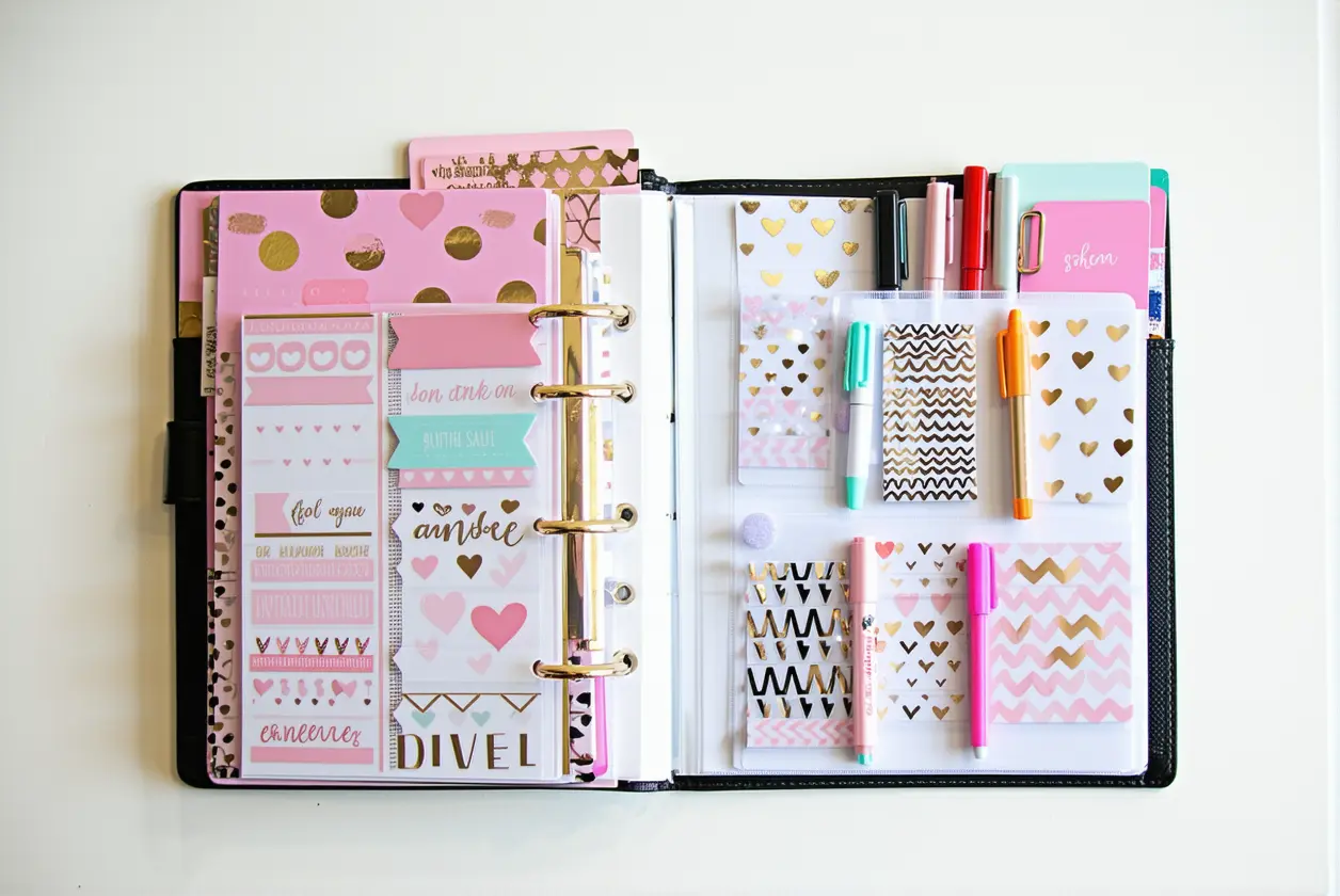 Organiser ses stickers DIY dans un classeur fait main