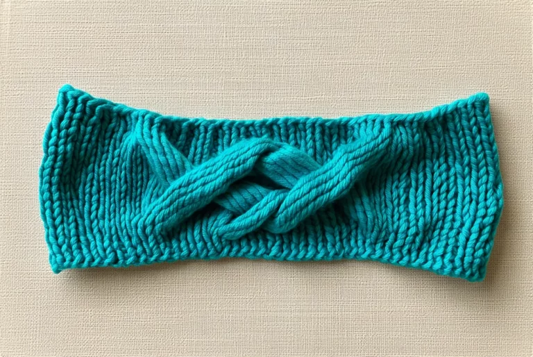 Réaliser un bandeau torsadé au tricot avec ce tuto facile