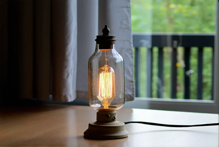 Réaliser une lampe avec une bocal en verre