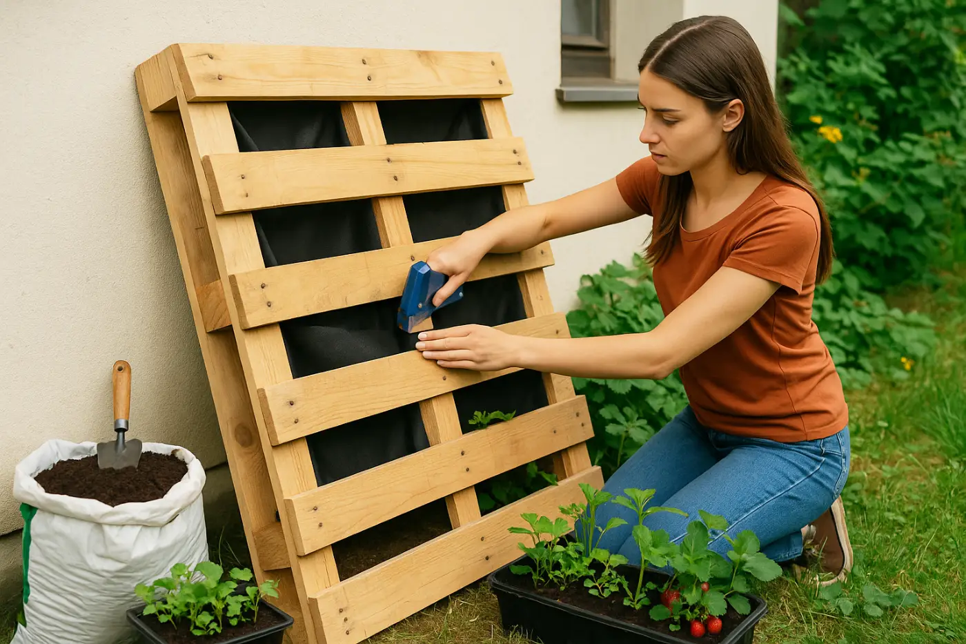 Réaliser un potager vertical avec une palette