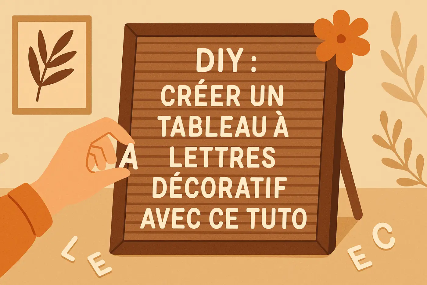 DIY : créer un tableau à lettres décoratif avec ce tuto