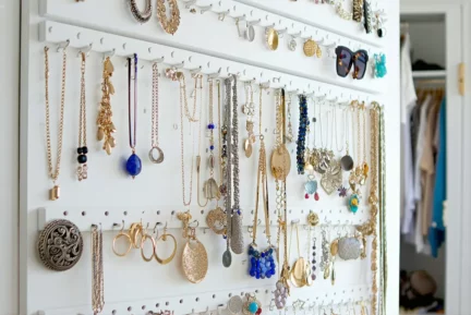Tuto : organiser ses bijoux avec un porte-bijoux mural