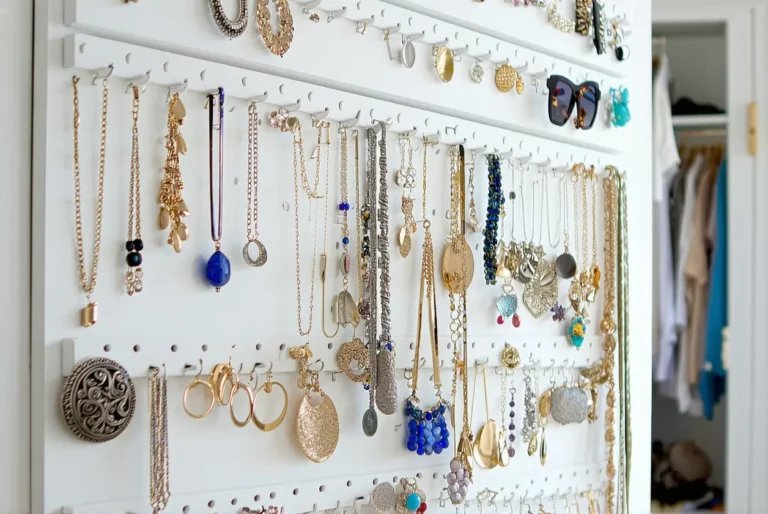 Tuto : organiser ses bijoux avec un porte-bijoux mural