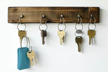 Tuto : porte-clés mural en bois