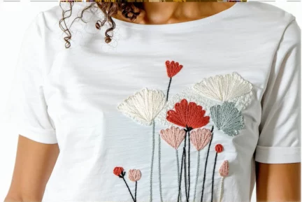 Broderie moderne sur t-shirt : la tendance qui personnalise votre garde-robe