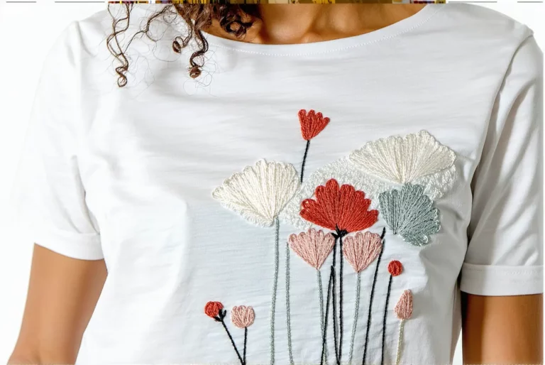 Broderie moderne sur t-shirt : la tendance qui personnalise votre garde-robe