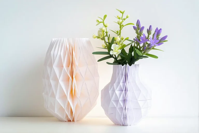 DIY vase origami papier : la déco éphémère qui surprend vos invités