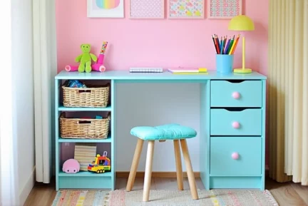 Customiser un coin bureau pour enfants avec des rangements DIY