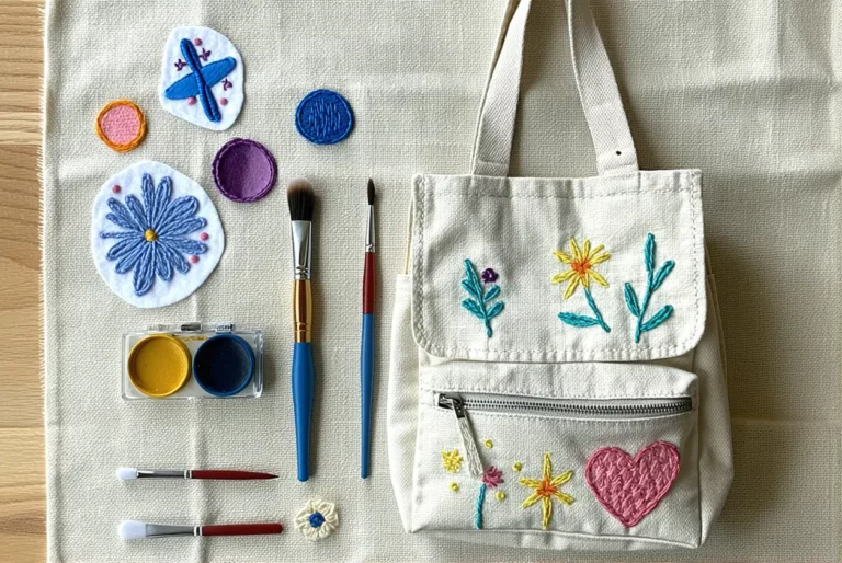 Customiser un sac à dos avec des patchs, broderies ou peintures textile