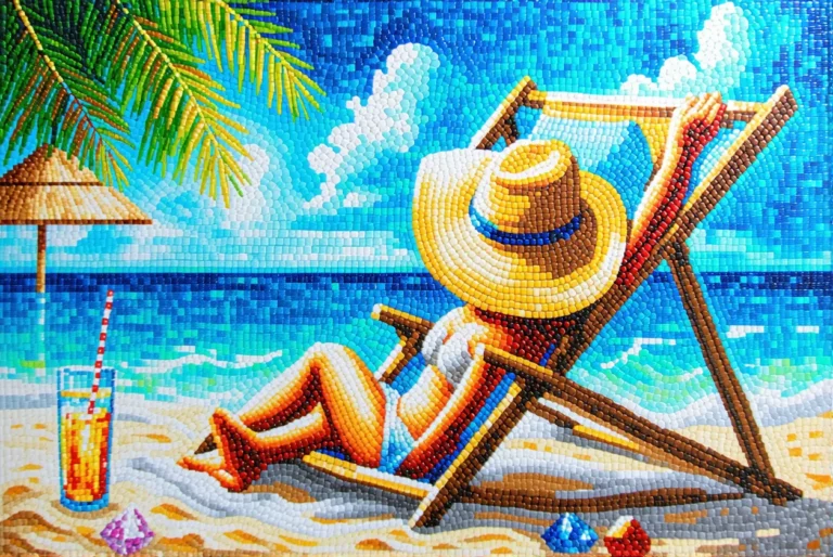 Diamond painting : la mosaïque relax pour l’été