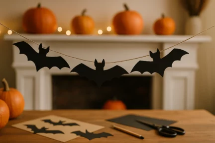 Créez une guirlande de chauves-souris DIY pour Halloween