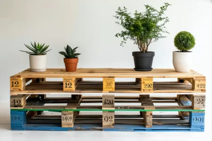 Upcycling palettes : 5 projets faciles pour la maison : table basse, étagère, jardinière.