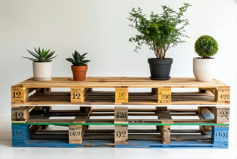 Upcycling palettes : 5 projets faciles pour la maison : table basse, étagère, jardinière.