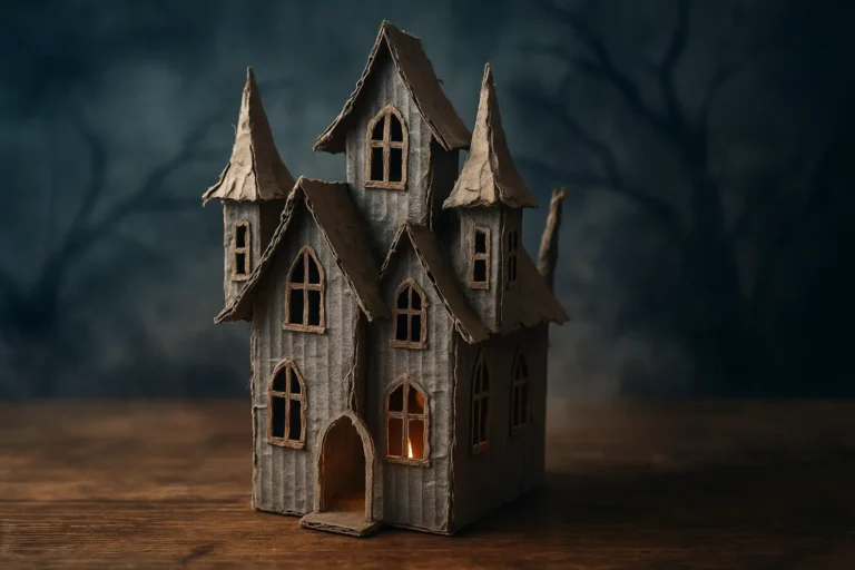 Réalisez une maison hantée en carton recyclé