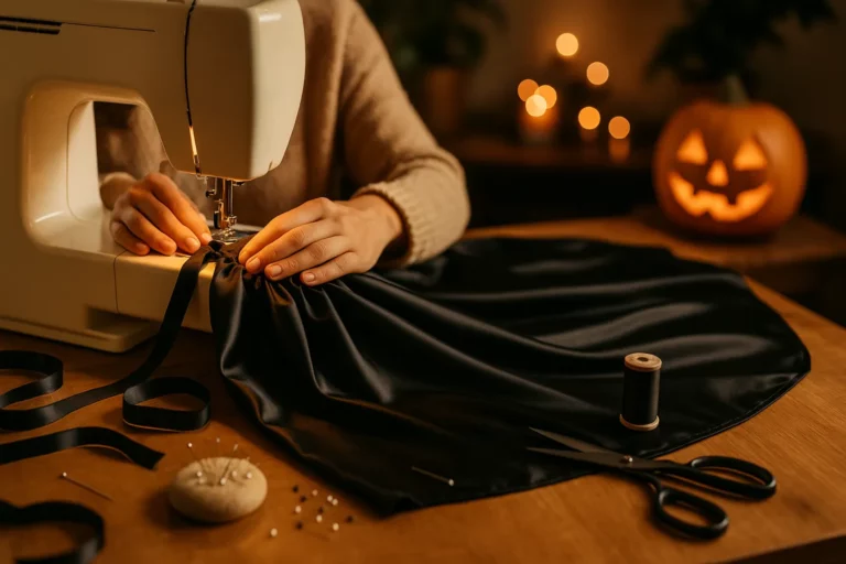 Créer une cape de sorcière express : un rectangle, deux coutures, effet garanti