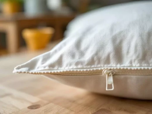 Coussin housse avec fermeture à glissière : le gabarit et les étapes