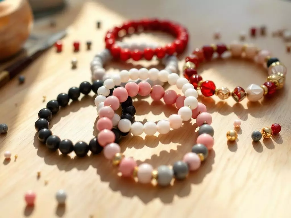 Bracelet élastique perles : 5 motifs du plus simple au plus travaillé — tutoriel DIY Marché des Créateurs