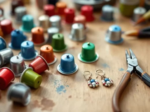 Bijoux en capsules Nespresso : les techniques pour percer, peindre et assembler